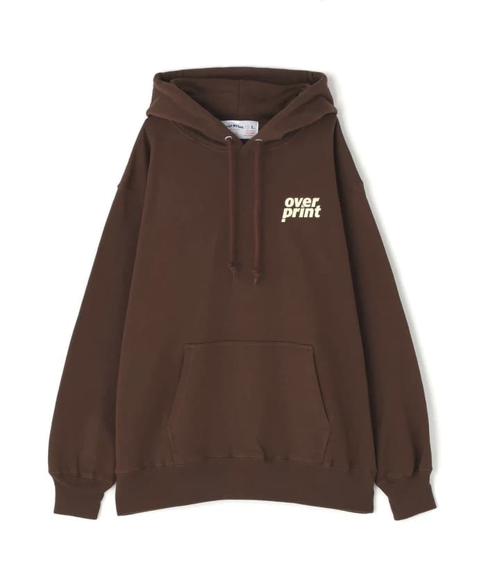 overprint/オーバープリント/GALLERY HOODIE A Brown M