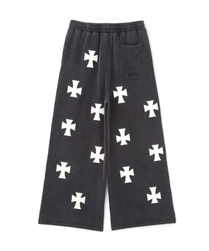 UNKNOWNLONDON/アンノウンロンドン/【LHP EXCLUSIVE】LEATHER CROSS BUGGY PANTS White S