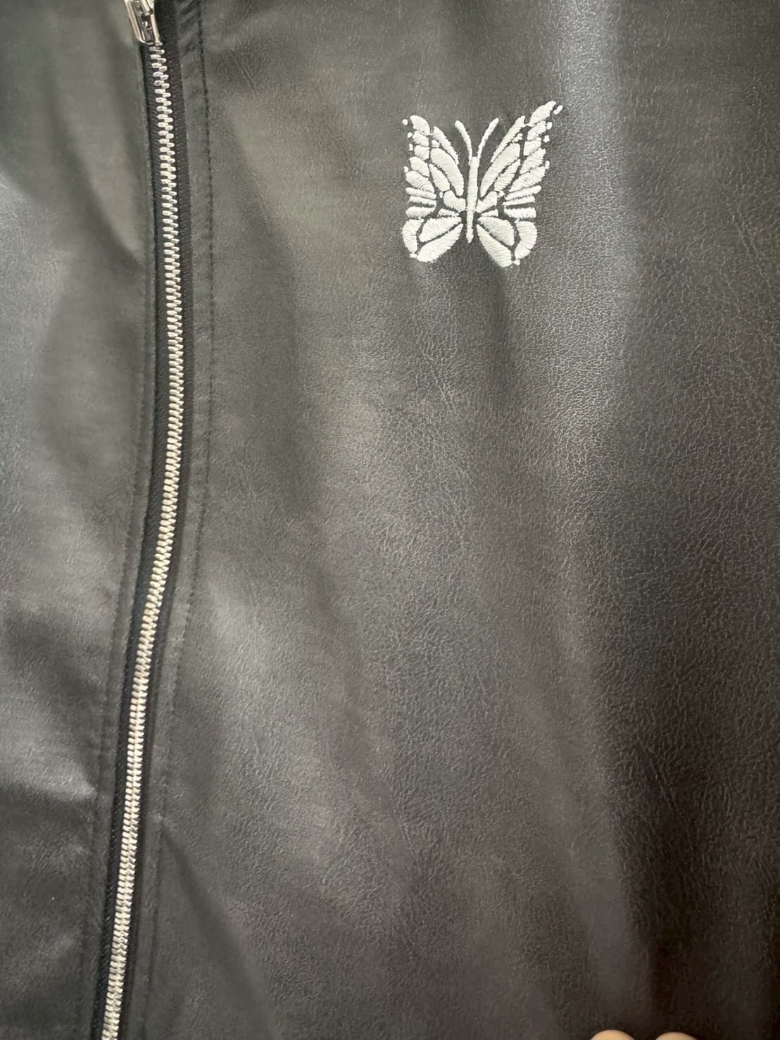 NEEDLES/ニードルズ/ 【EXCLUSIVE 】Track Jacket - Synthetic Leather BLACK S