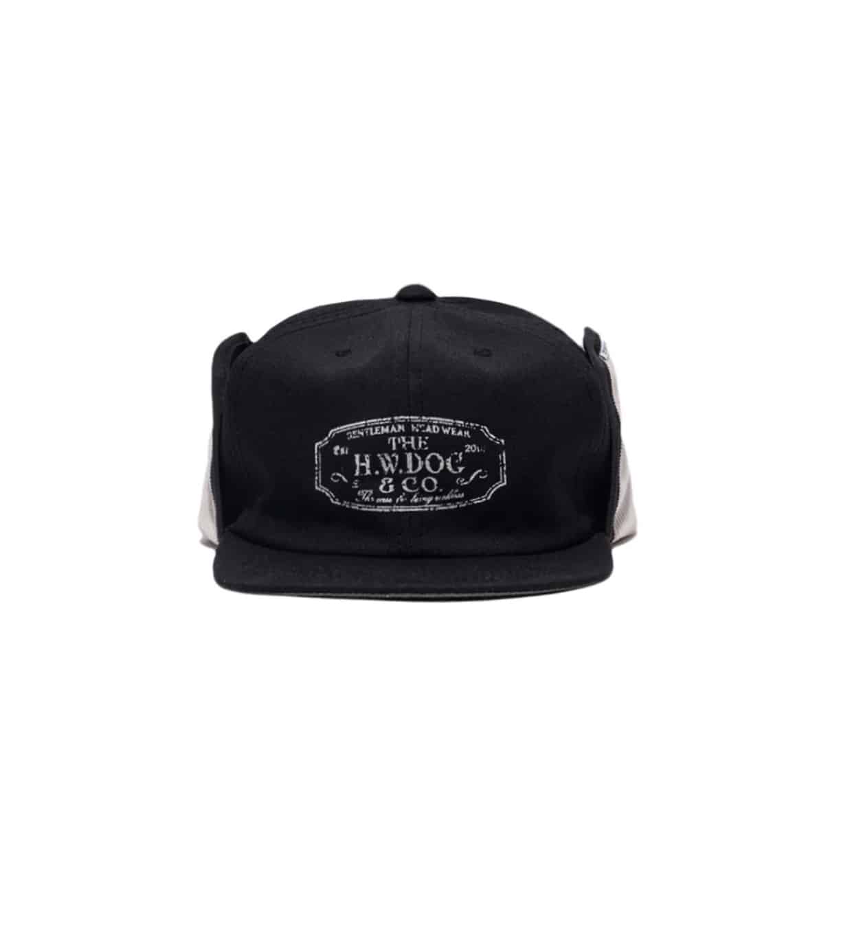 THE H.W.DOG&CO./ザエイチダブリュードッグアンドコー TRUCKER WINTER CAP - BLACK Black 38