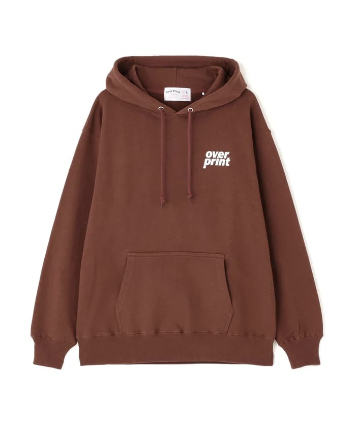 overprint/オーバープリント/TITAN HOODIE brown M