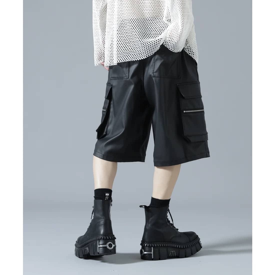 DS/COATING CARGO SHORTS BLACK M