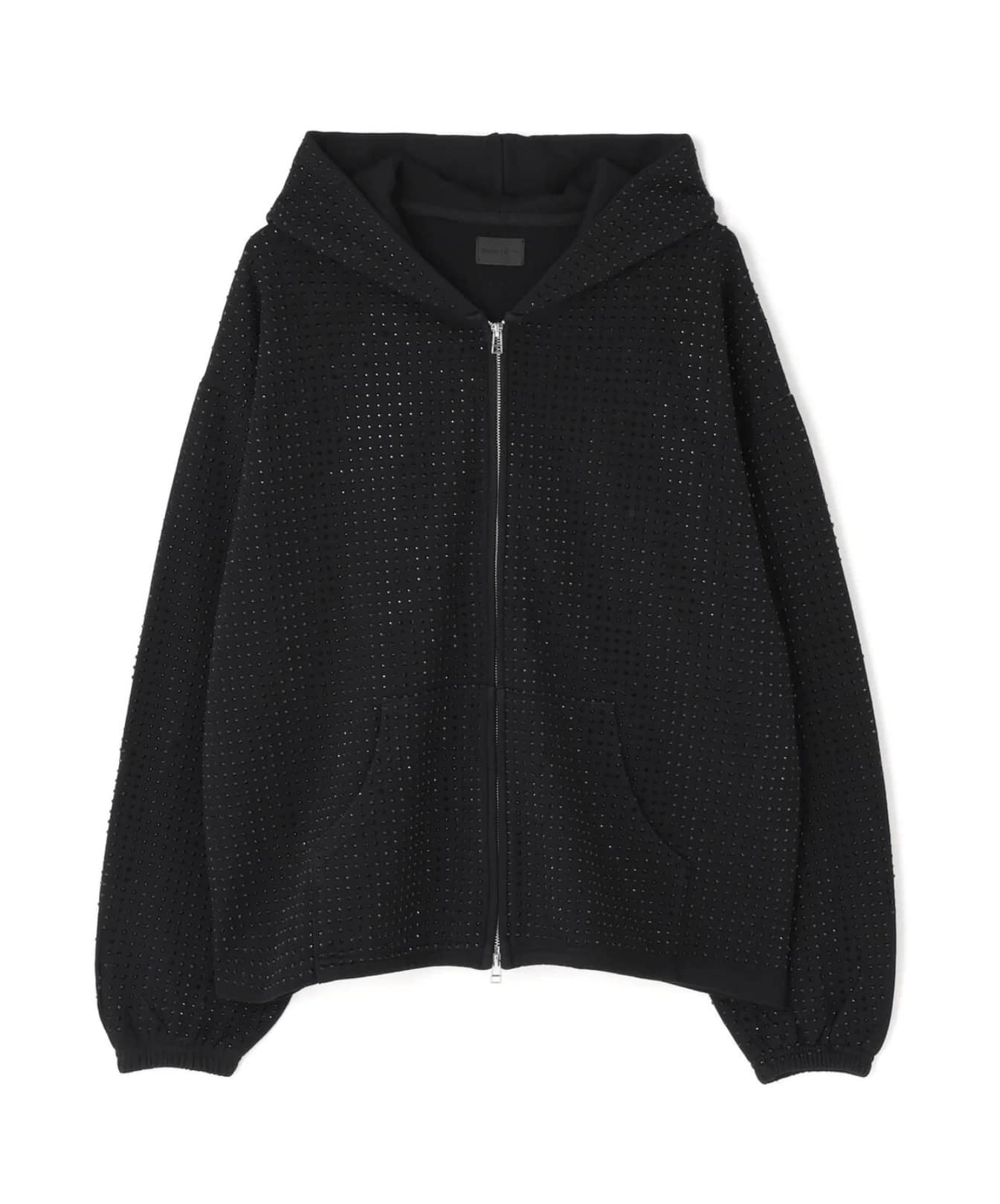 Danke Schon 26ss "Line Stone Zip Hoodie" Black M