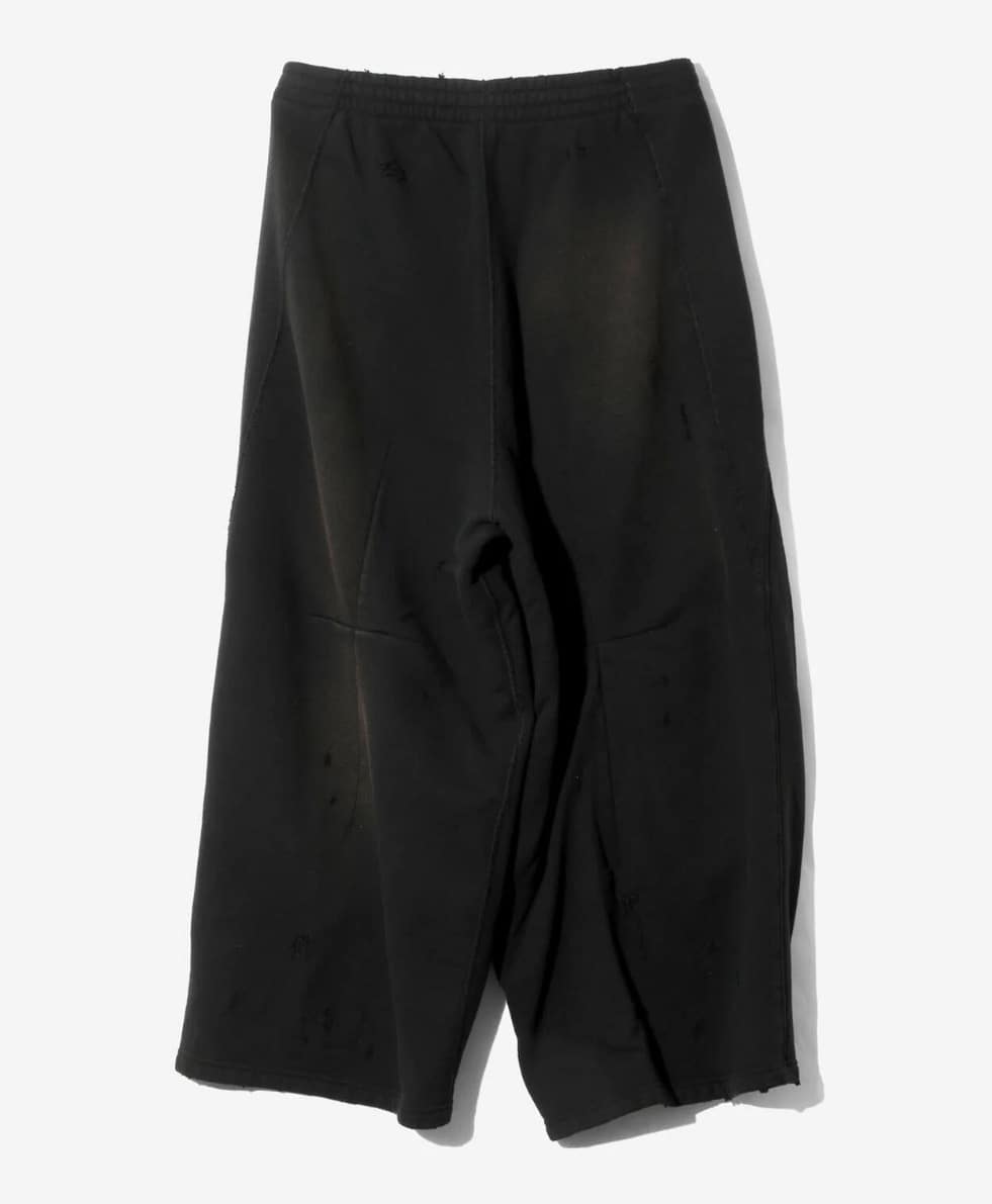 NEEDLES/ニードルズ/DECONSTRUCTED H.D.SWEAT PANT XS Black