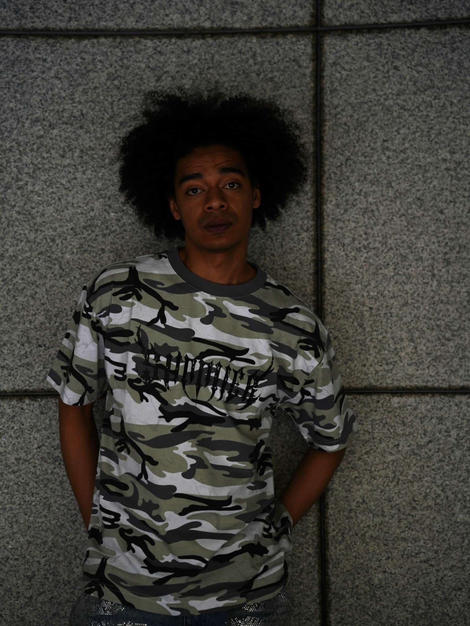 Supplier/Rhinestone Fire Bones Tee Exclusive LHP CAMO M