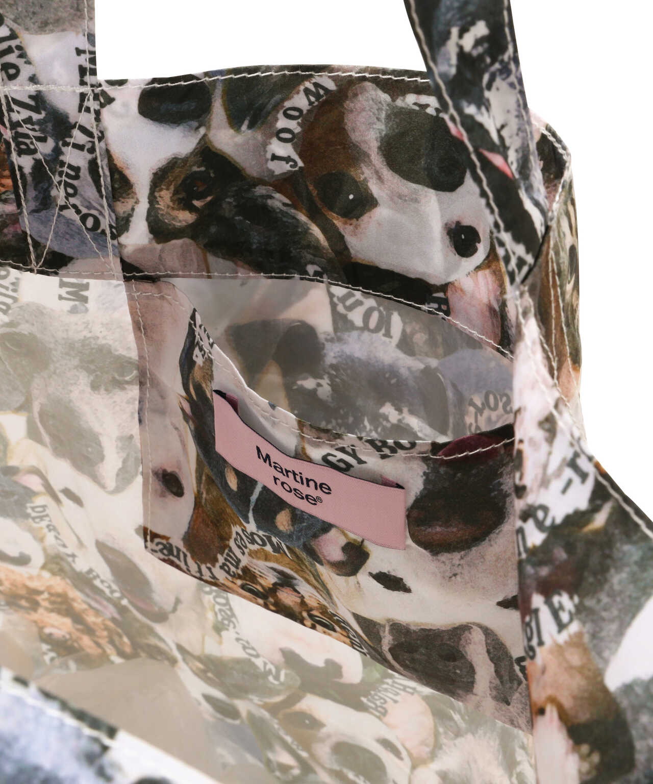 Martine Rose / マーティンローズ/DOG PRINT TOTE WALLET/ドック