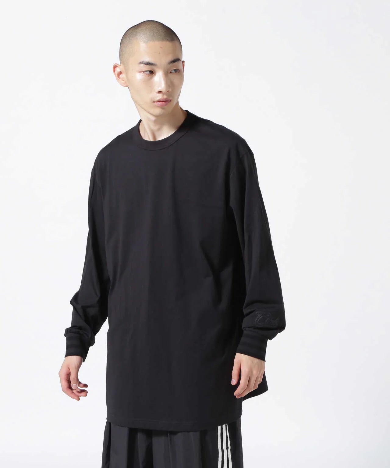 Y-3 / ワイスリー / GFX LS TEE/ロゴロングスリーブTシャツ(XS Black