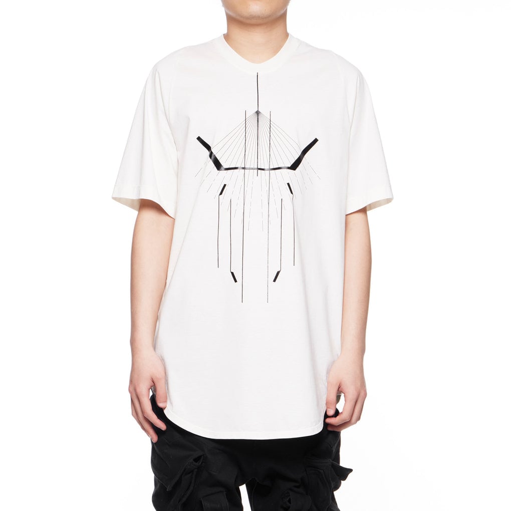 Julius/ユリウス/847CPM1-OFF WHITE / プリントベーシックTシャツ White 2