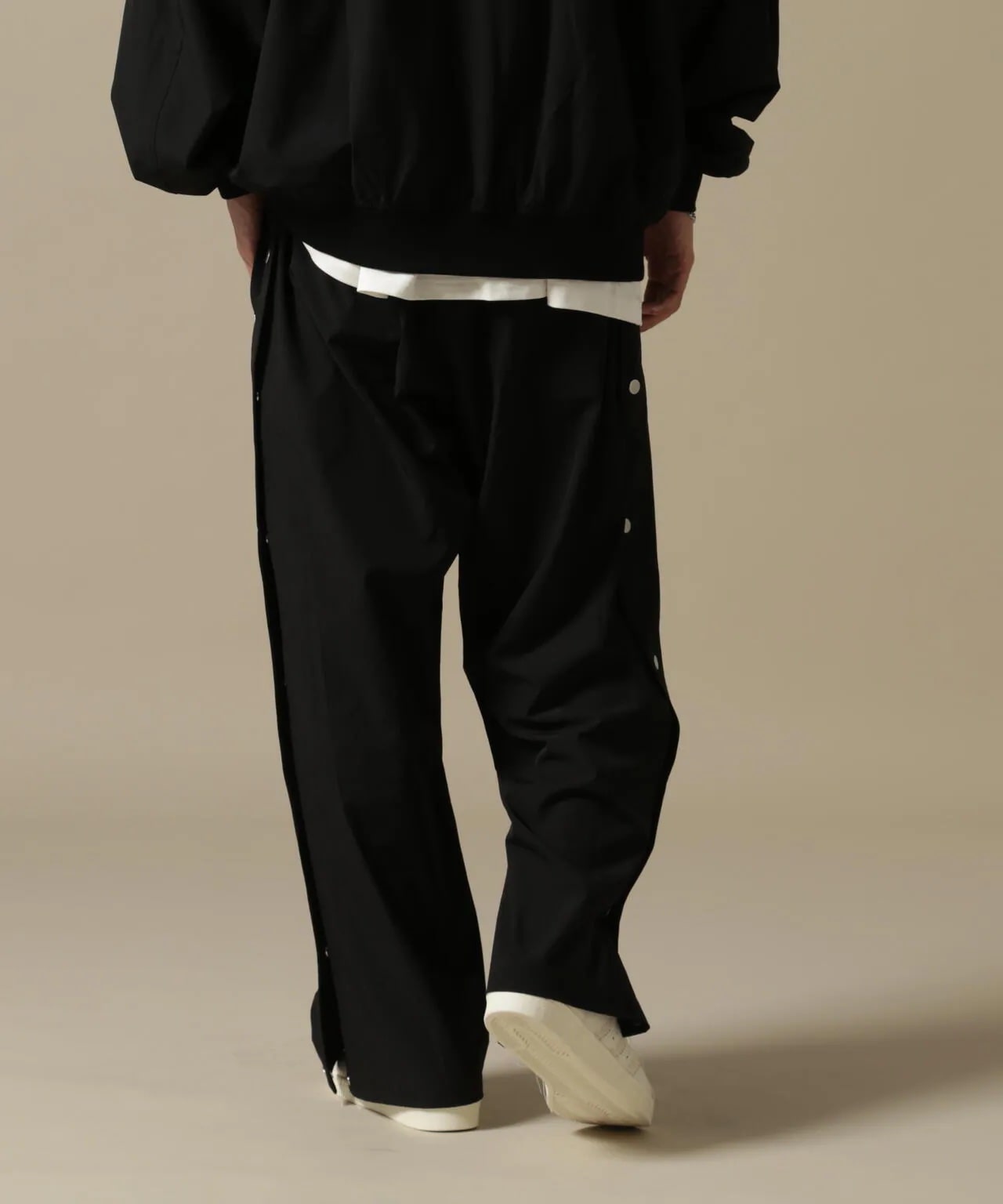 DankeSchon/ダンケシェーン/PREMIUM撥水SN SNAP BUTTUN PANTS Black M