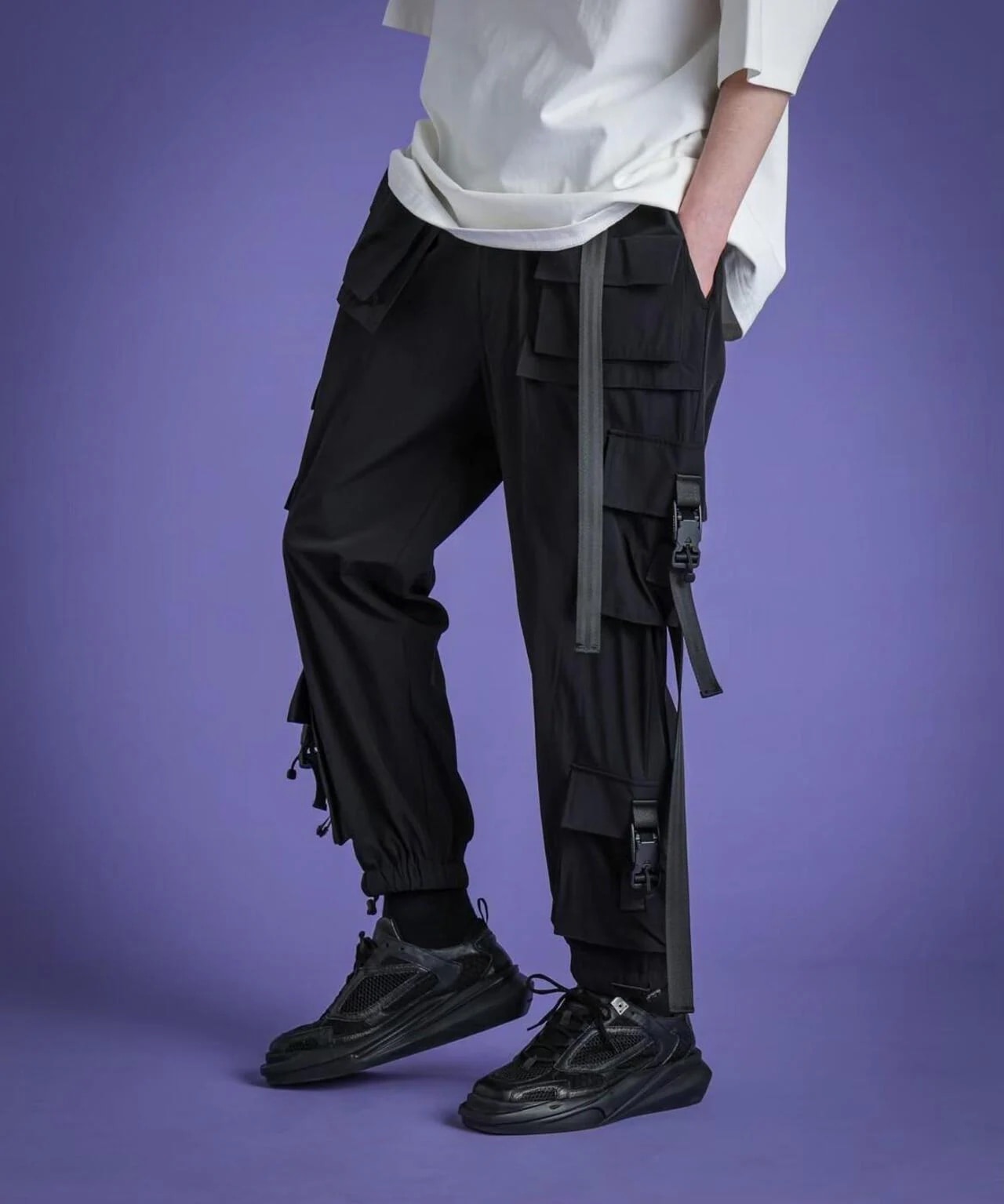 DankeSchon/ダンケシェーン/PREMIUM撥水SN POCKET CARGO PANTS Black M