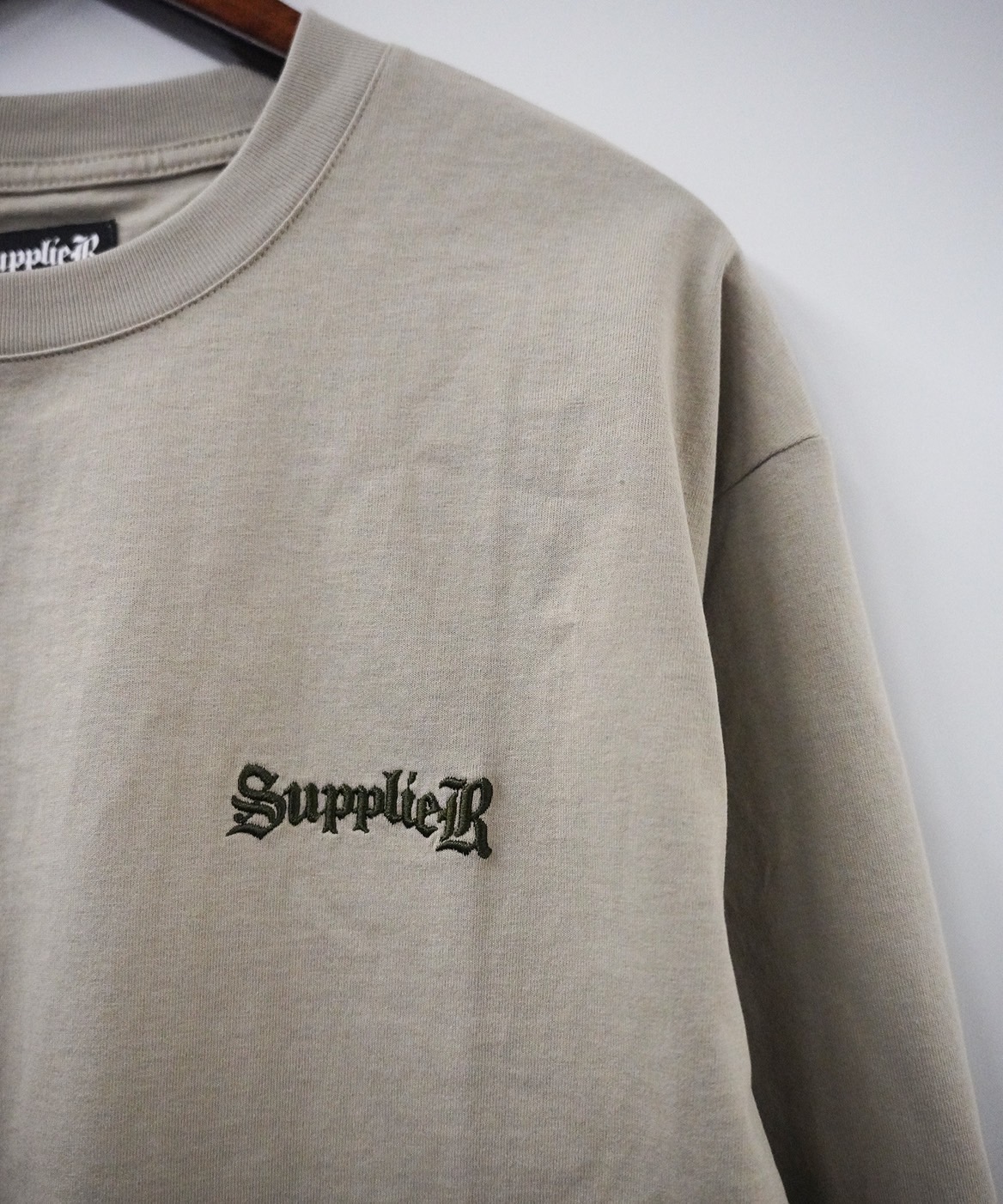  Supplier/Cross long sleeve Tee別注 beige M
