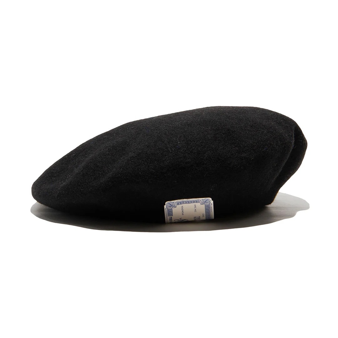 THE H.W.DOG&CO./ザエイチダブリュードッグアンドコー/FLAT BERET Black Free