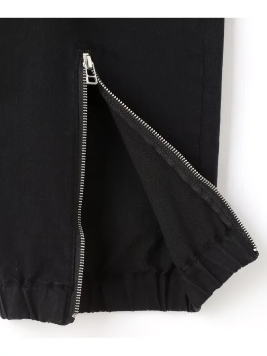 DankeSchon/ダンケシェーン/PREMIUM TC BLACK FRONTZIP PANTS/プレミアムTCブラックフロントジップパンツ BLACK S