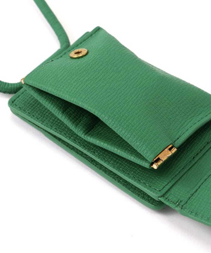 objects.io/オブジェクツアイオー/SHOULDER WALLT Green FREE