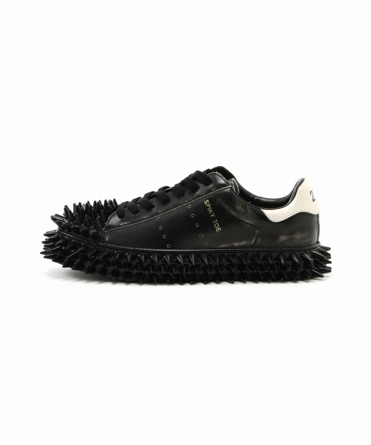 doublet/ダブレット/SPIKY LEATER SNEAKER Black 25.0