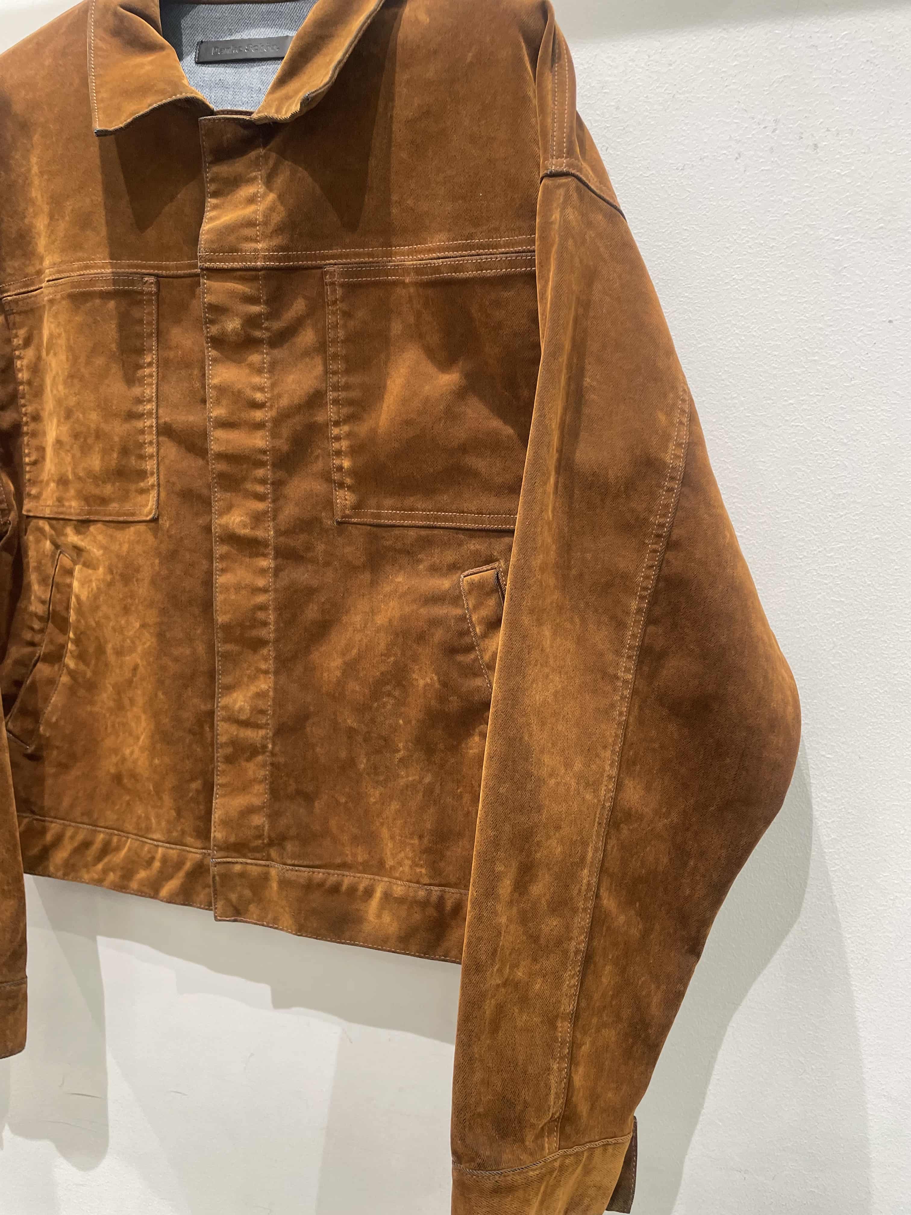 DankeSchon/ダンケシェーン/FLOCKYDENIM SHORTJKT Brown M