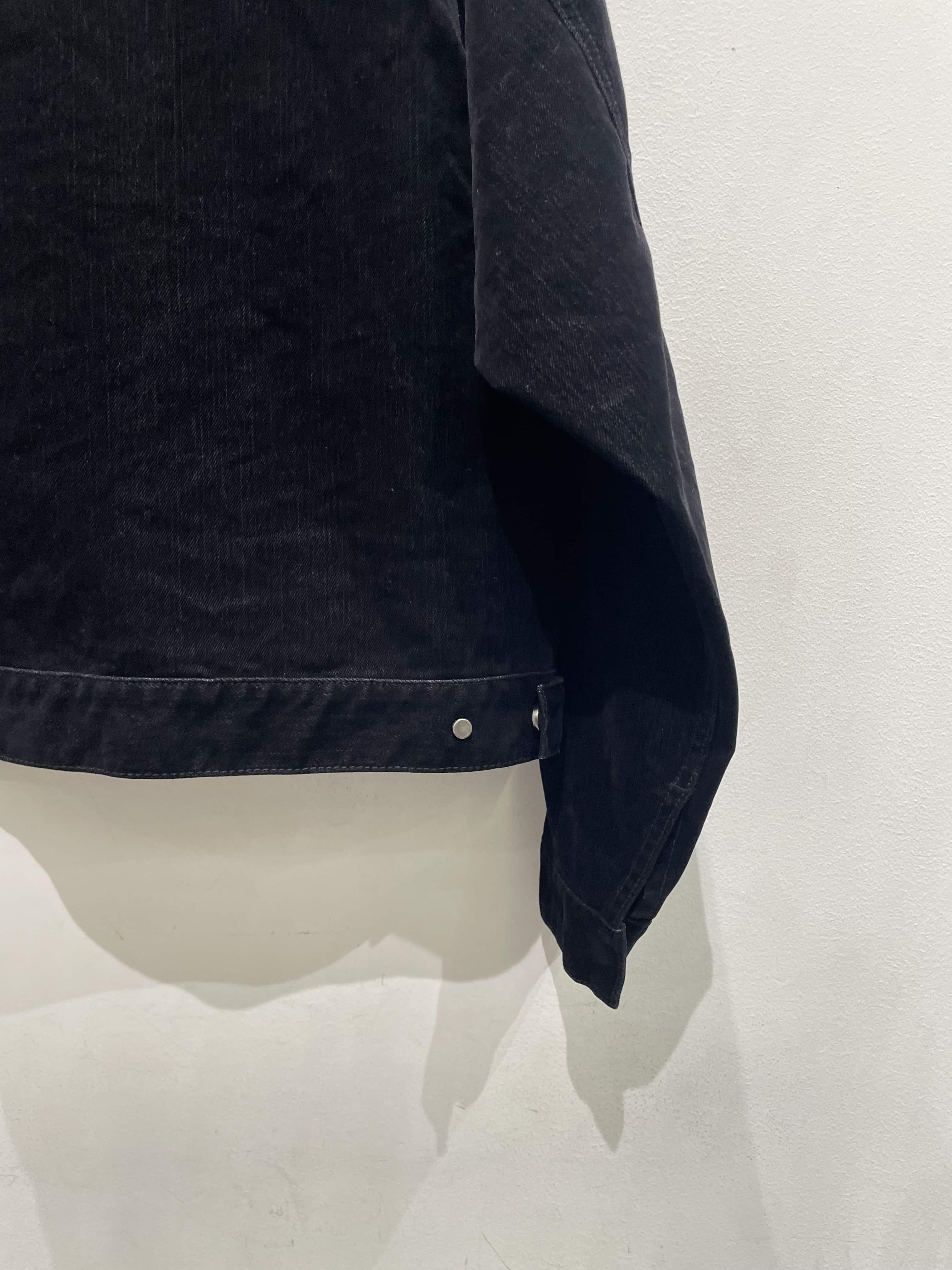  DankeSchon/ダンケシェーン/FLOCKYDENIM SHORTJKT Black M