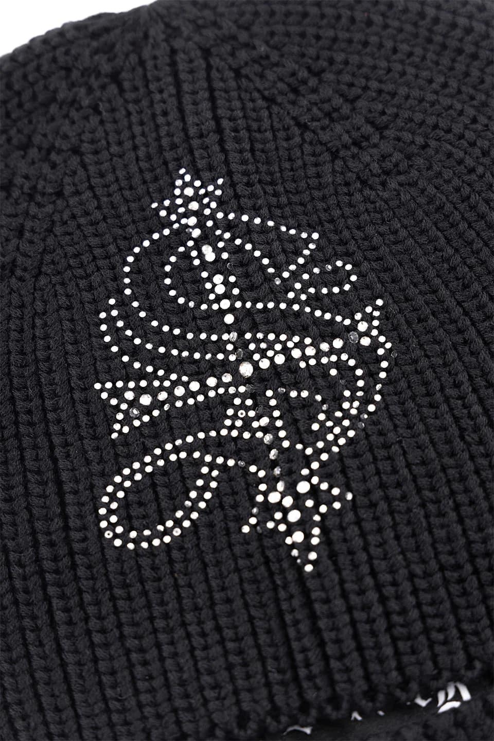 Supplier/サプライヤー/Cross Rhinestone Balaclava Beanie Black FREE