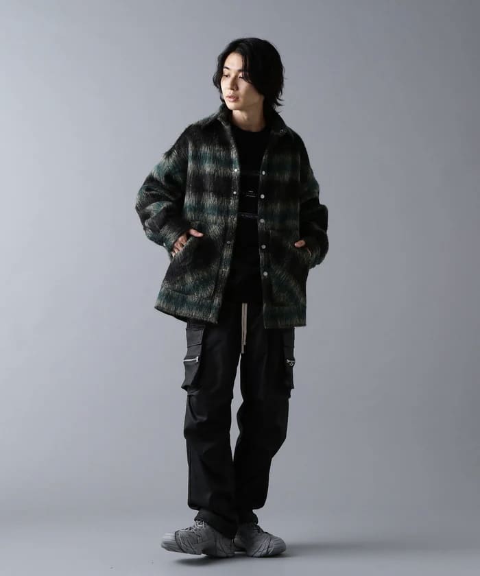 DankeSchon/ダンケシェーン/SHAGGY SHIRTS グリーン (140) FREE