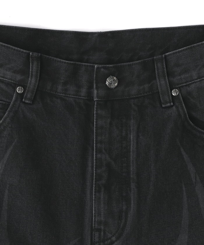 SUPPLIER/サプライヤー/DOUBLEKNEE BAGGY JEANS Black S