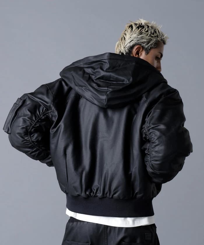 DankeSchon/ダンケシェーン/COATING HOOD MA-1 Black S