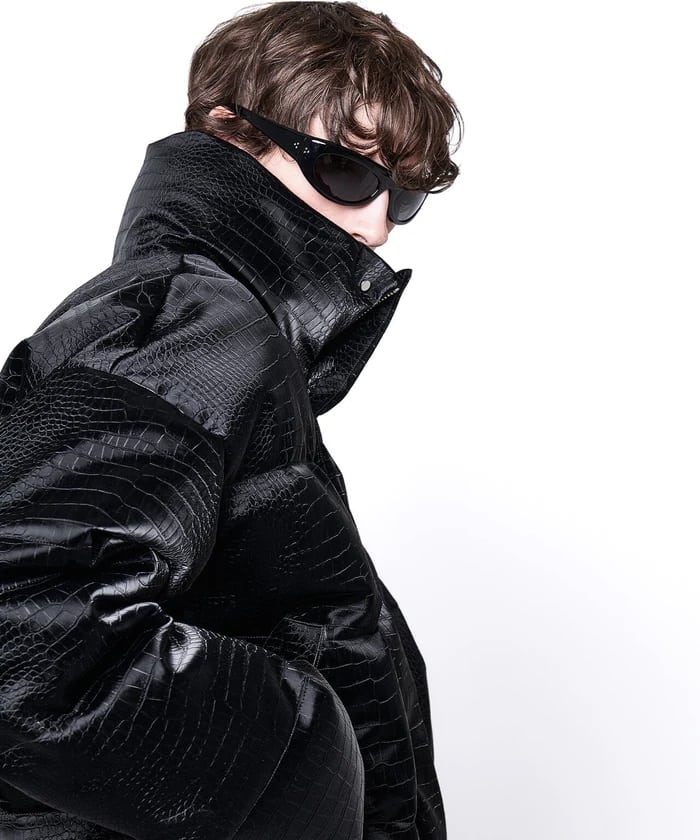 DankeSchon/ダンケシェーン/PU SHORT BLOUSON CROCODILE Black S