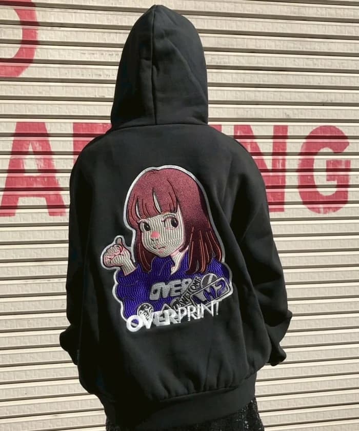 overprint/オーバープリント/【LHP EXCLUSIVE】SIGNBOARD HOODIE Black M