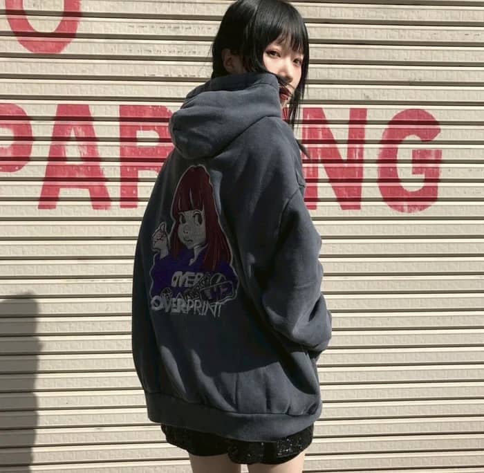  overprint/オーバープリント/【LHP EXCLUSIVE】SIGNBOARD HOODIE gray M