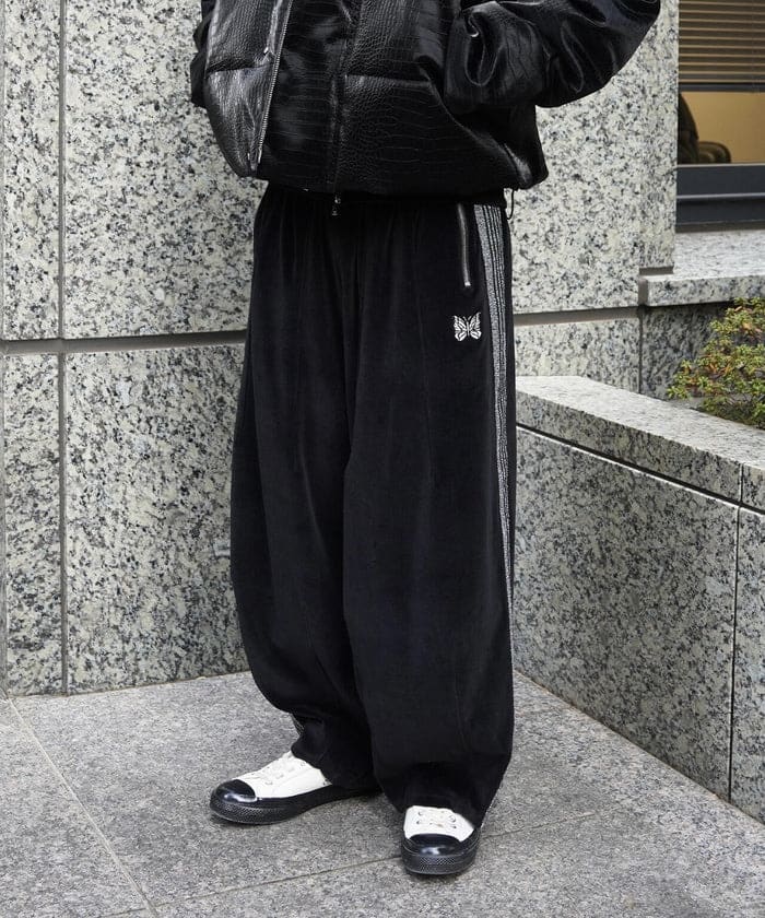 NEEDLES/ニードルズ/【LHP EXCLUSIVE】H.D.TRACK PANT - C/PE VELOUR（BLACK） Black XS