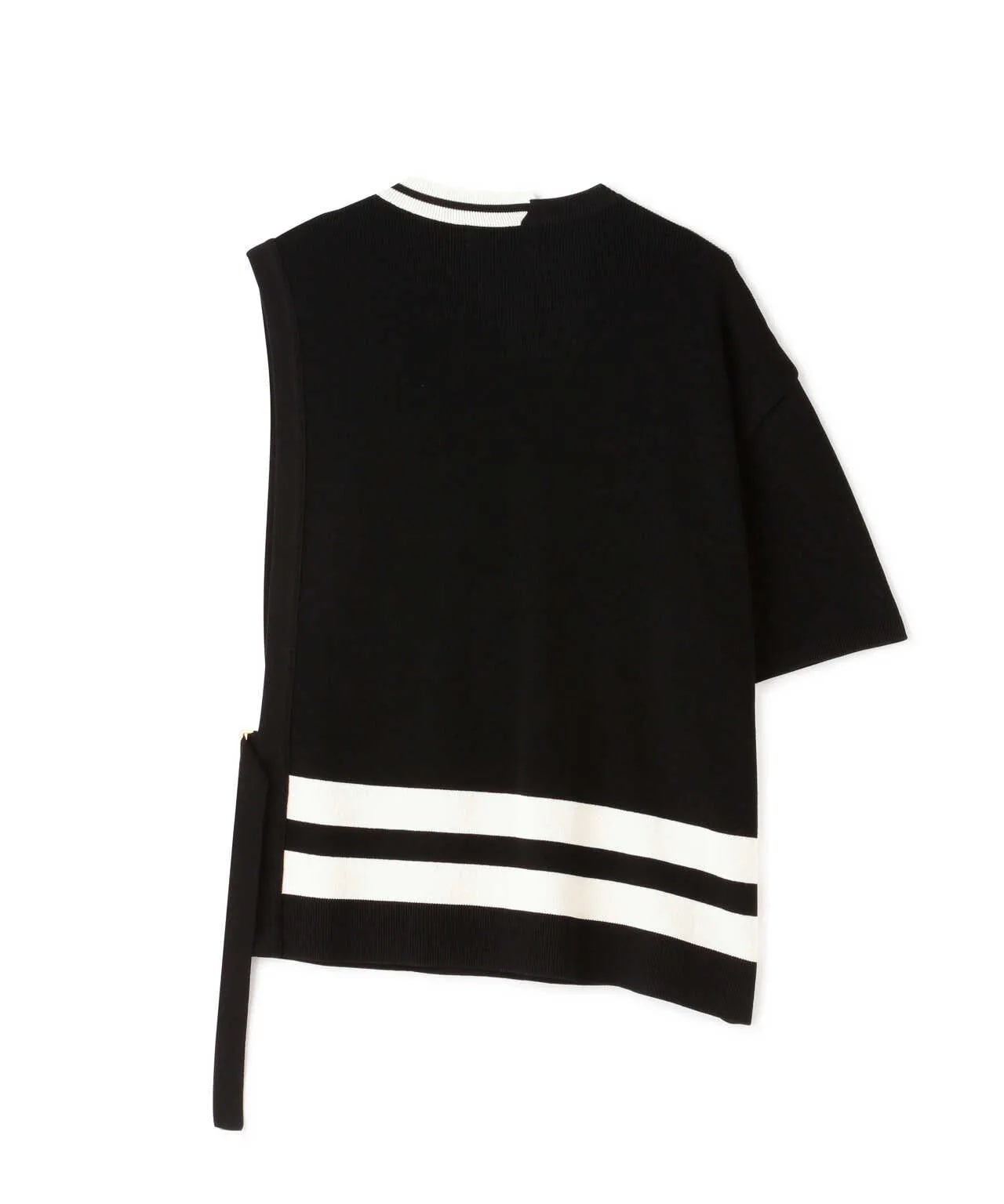 CULLNI/クルニ/Asymmetric Sleeve Side Open Knit/アシンメトリー