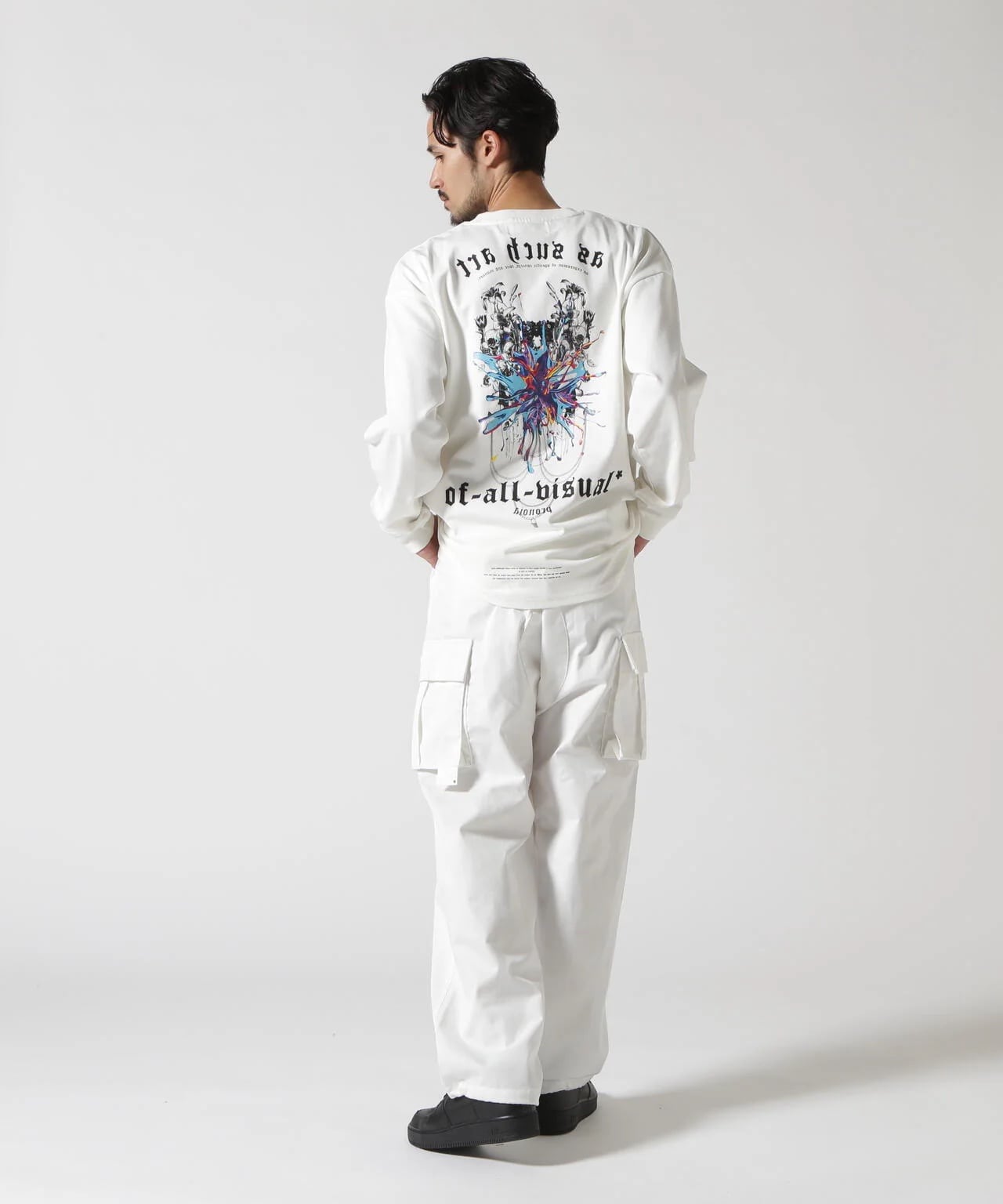 A4A/エーフォーエー/DROOPING LST/ロンT White Free