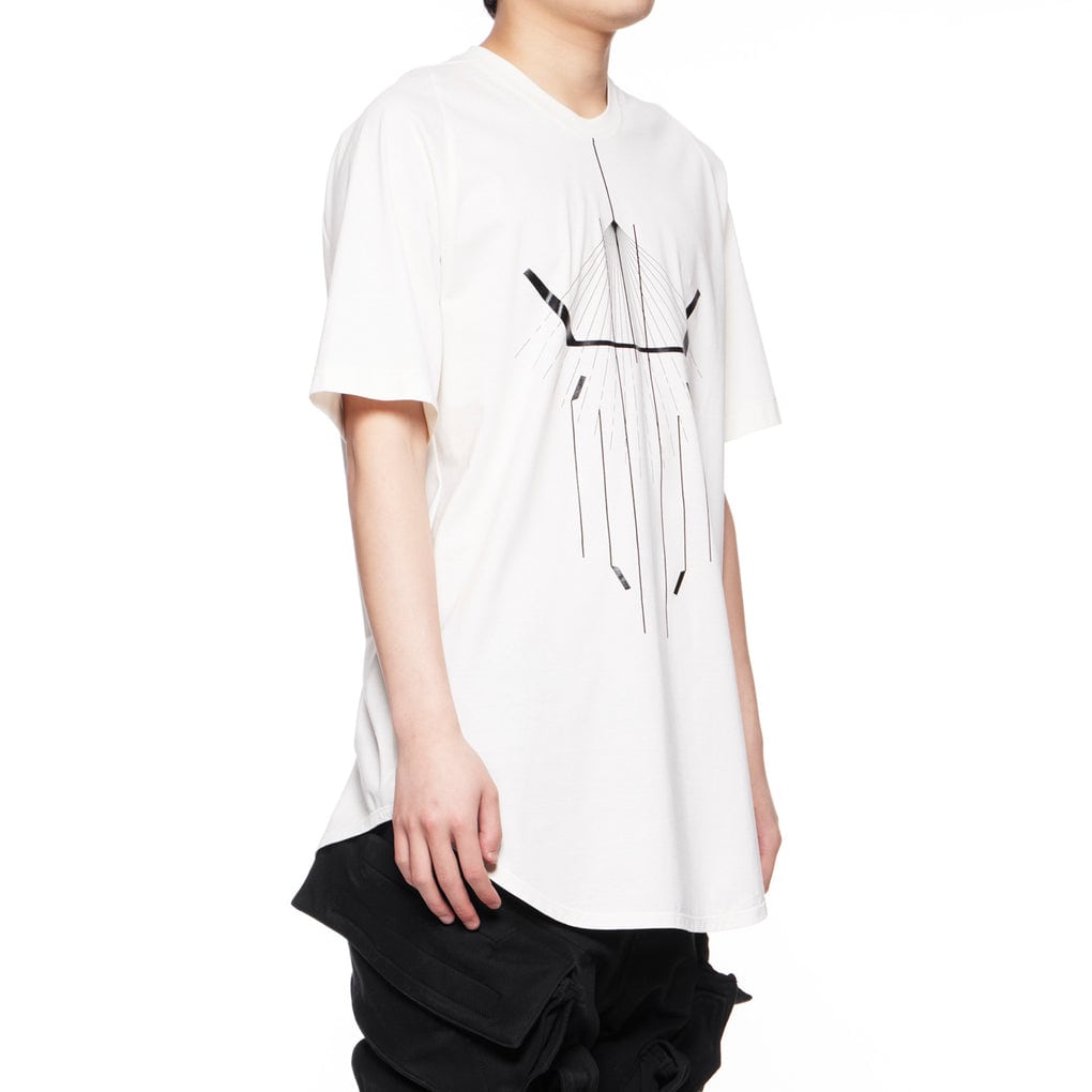 Julius/ユリウス/847CPM1-OFF WHITE / プリントベーシックTシャツ White 2