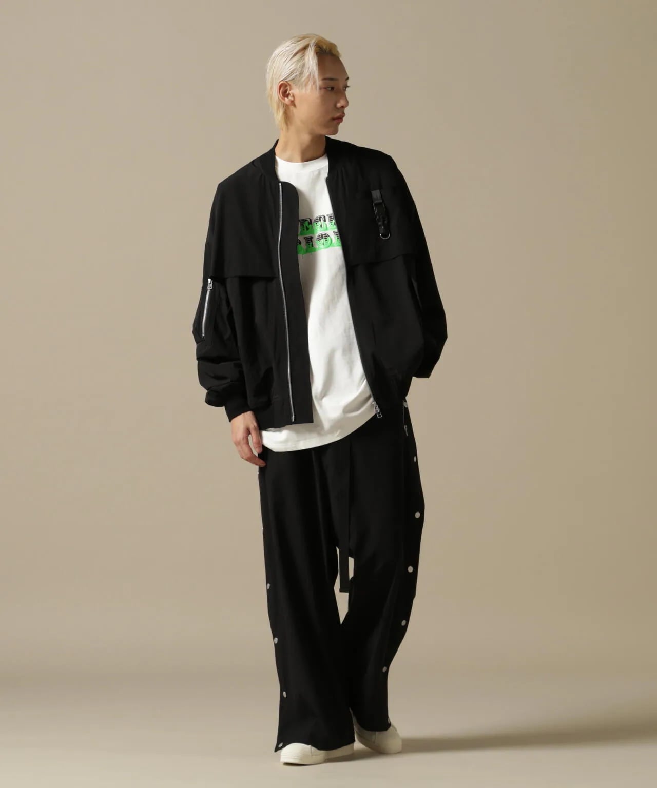 DankeSchon/ダンケシェーン/PREMIUM撥水SN SNAP BUTTUN PANTS Black M