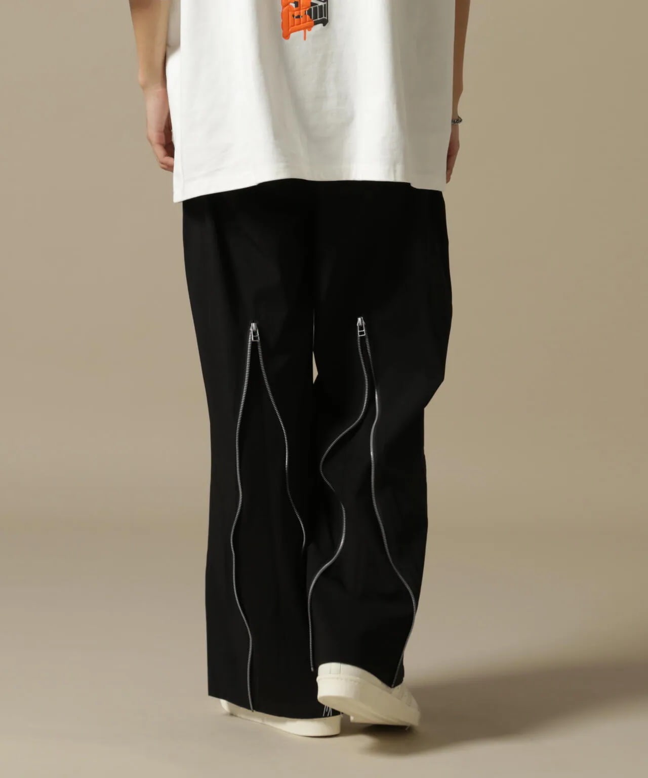 DankeSchon/ダンケシェーン/PREMIUM撥水SN BACK ZIP PANTS Black M