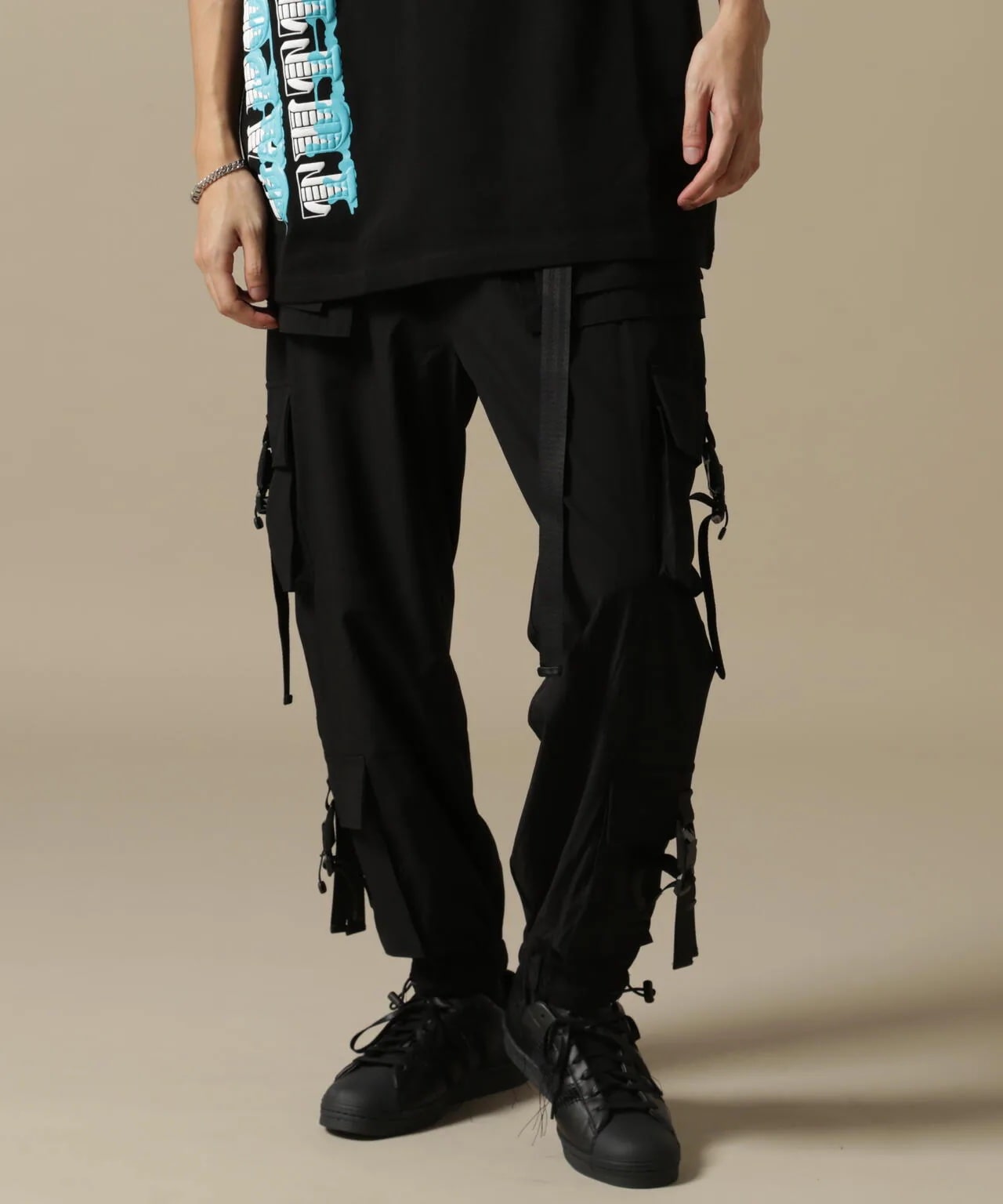 DankeSchon/ダンケシェーン/PREMIUM撥水SN POCKET CARGO PANTS Black M