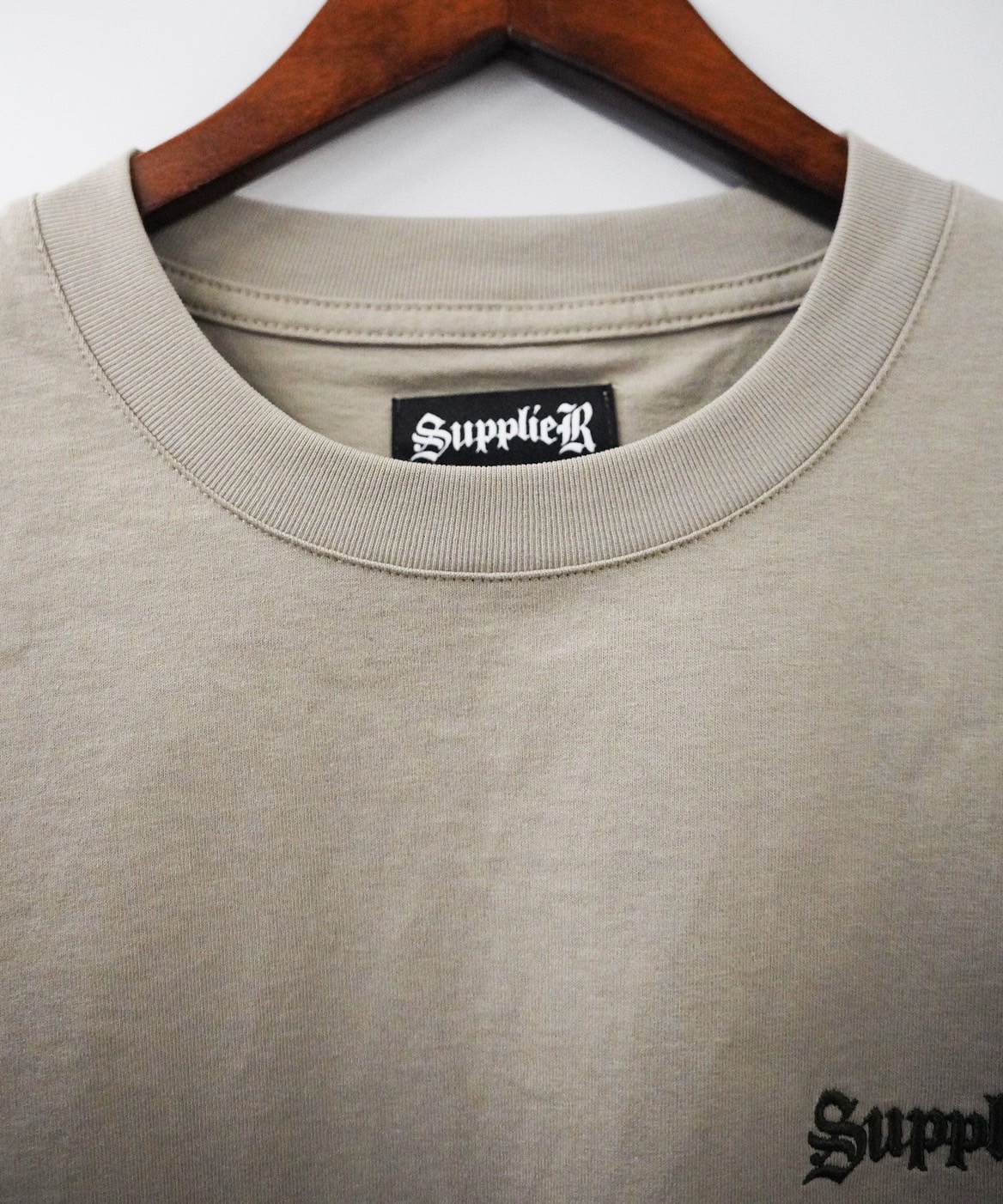  Supplier/Cross long sleeve Tee別注 beige M