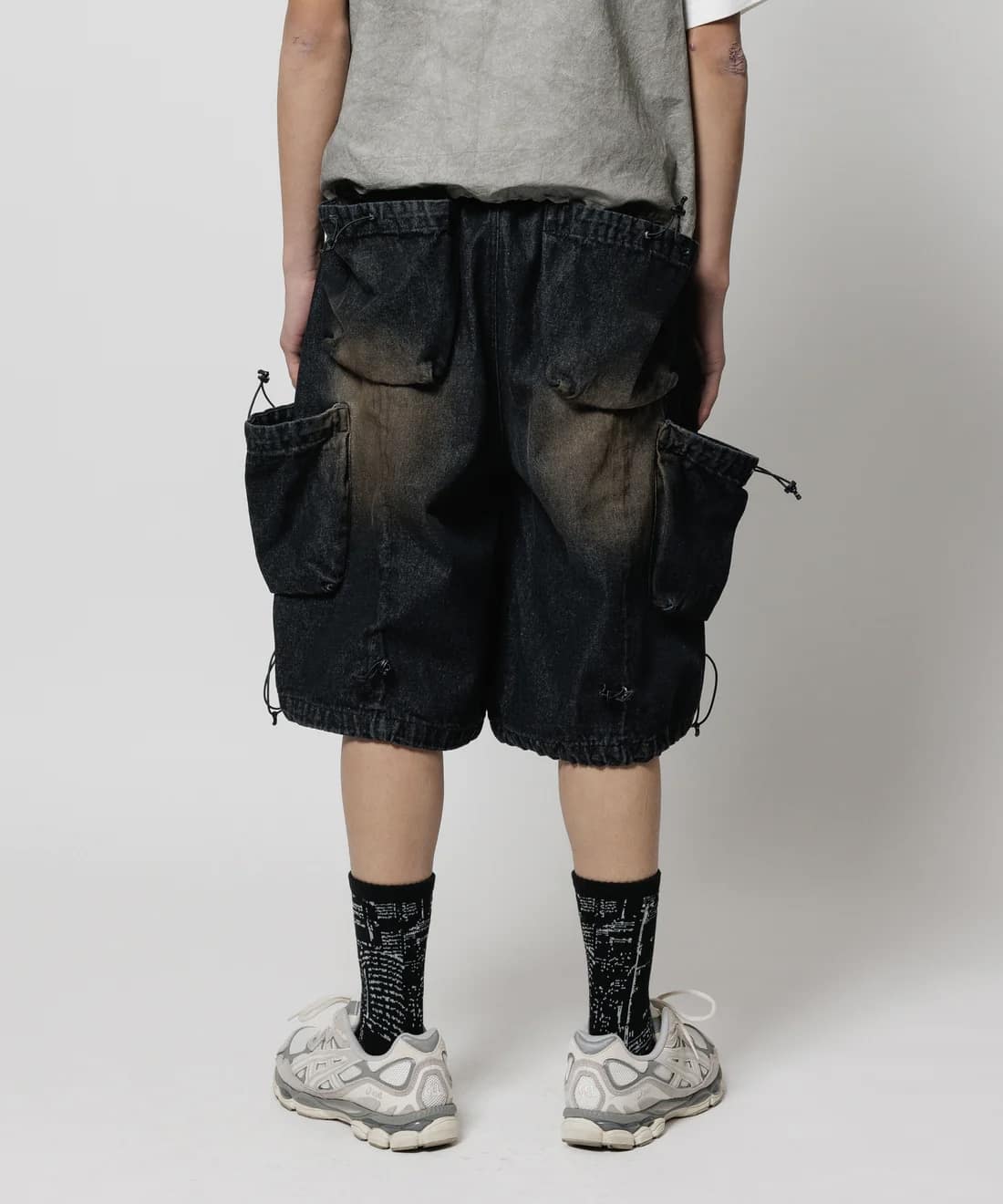 CPG /シーピージー/ANOMALY CORD FADE DENIM HALF PANTS BLACK M