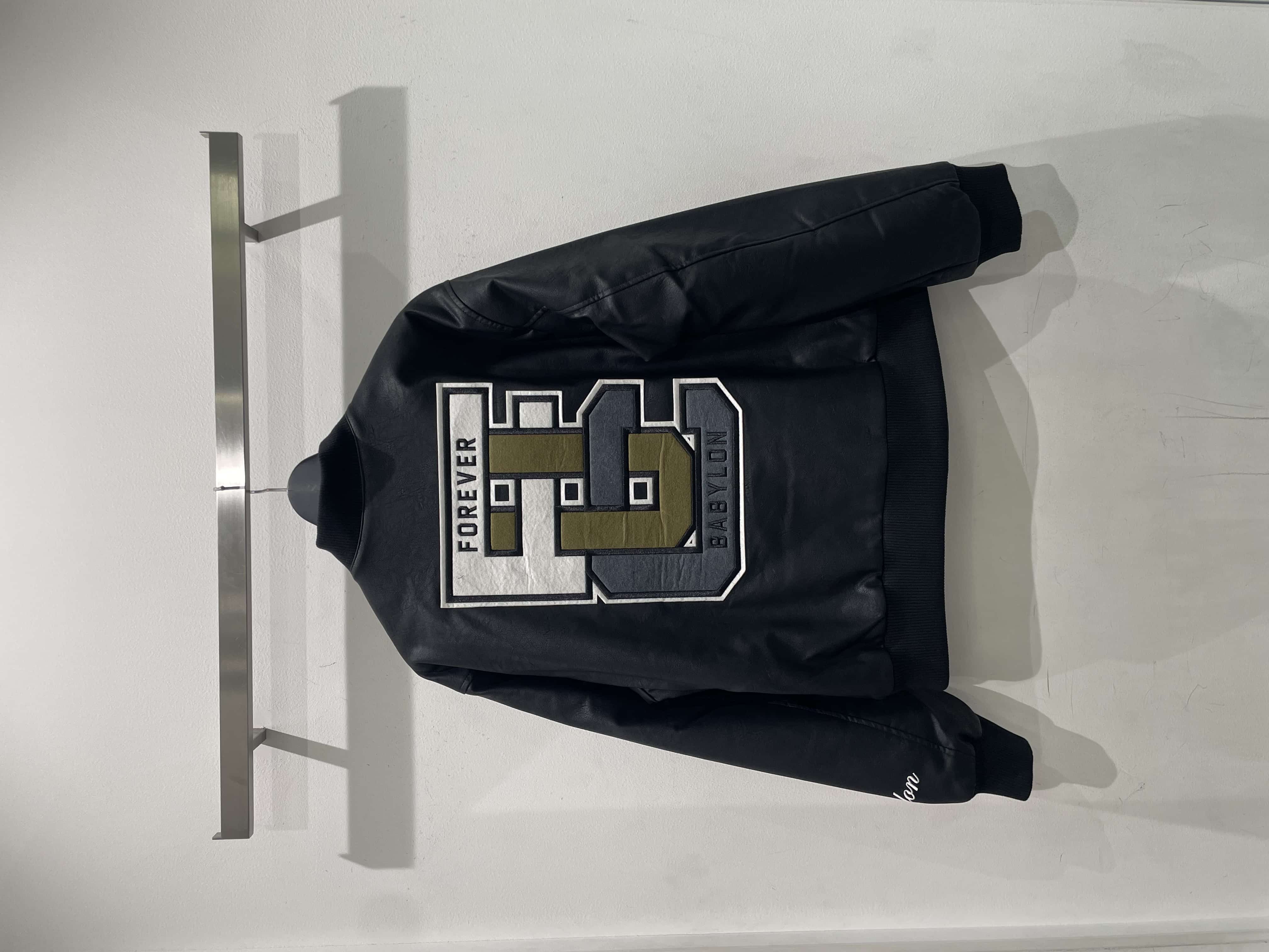 BABYLON/バビロン/FAUX LEATHER JACKET Black S