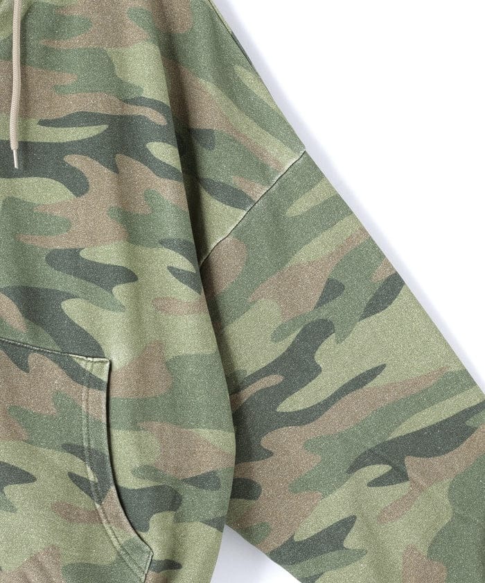 WHITELAND/ホワイトランド/ZIP UP CAMO HOODIE Green FREE