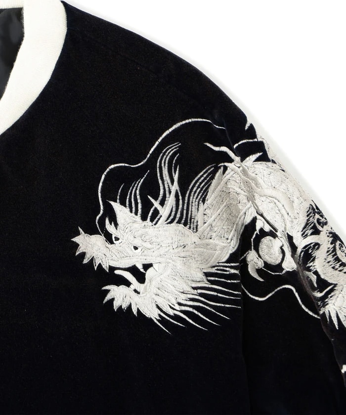 Blackmeans/ブラックミーンズ/【LHP EXCLUSIVE】2HEAD DRAGON SOUVENIR JACKET Navy 3