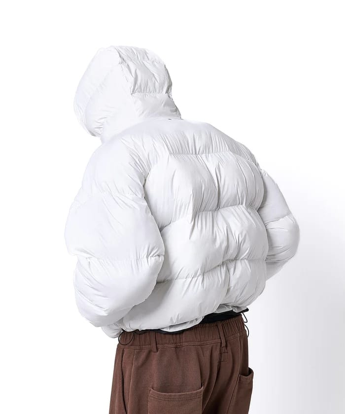 DankeSchon/ダンケシェーン/高密度NYLON HOODED BLOUSON White S