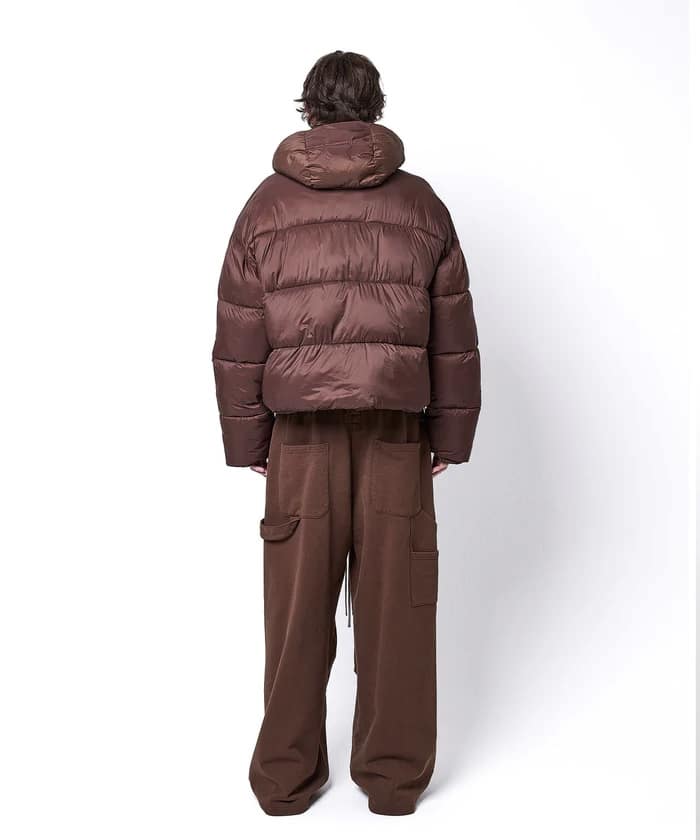 DankeSchon/ダンケシェーン/高密度NYLON HOODED BLOUSON Brown S