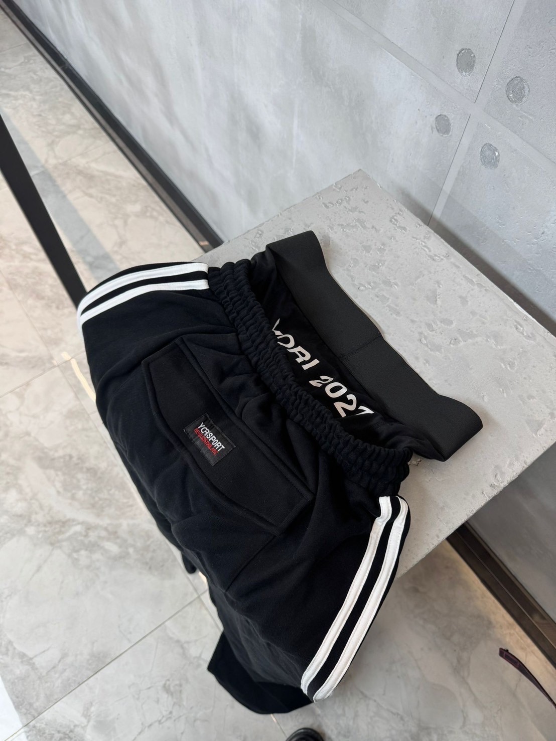 EXCLUSIVE/Reckless×Yori LHP Side line pants Black S