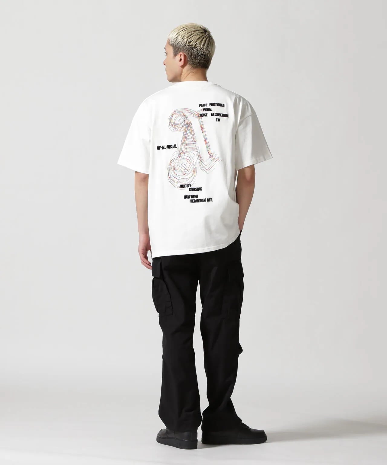 A4A/エーフォーエー/ALPHA s/s TEE White Free