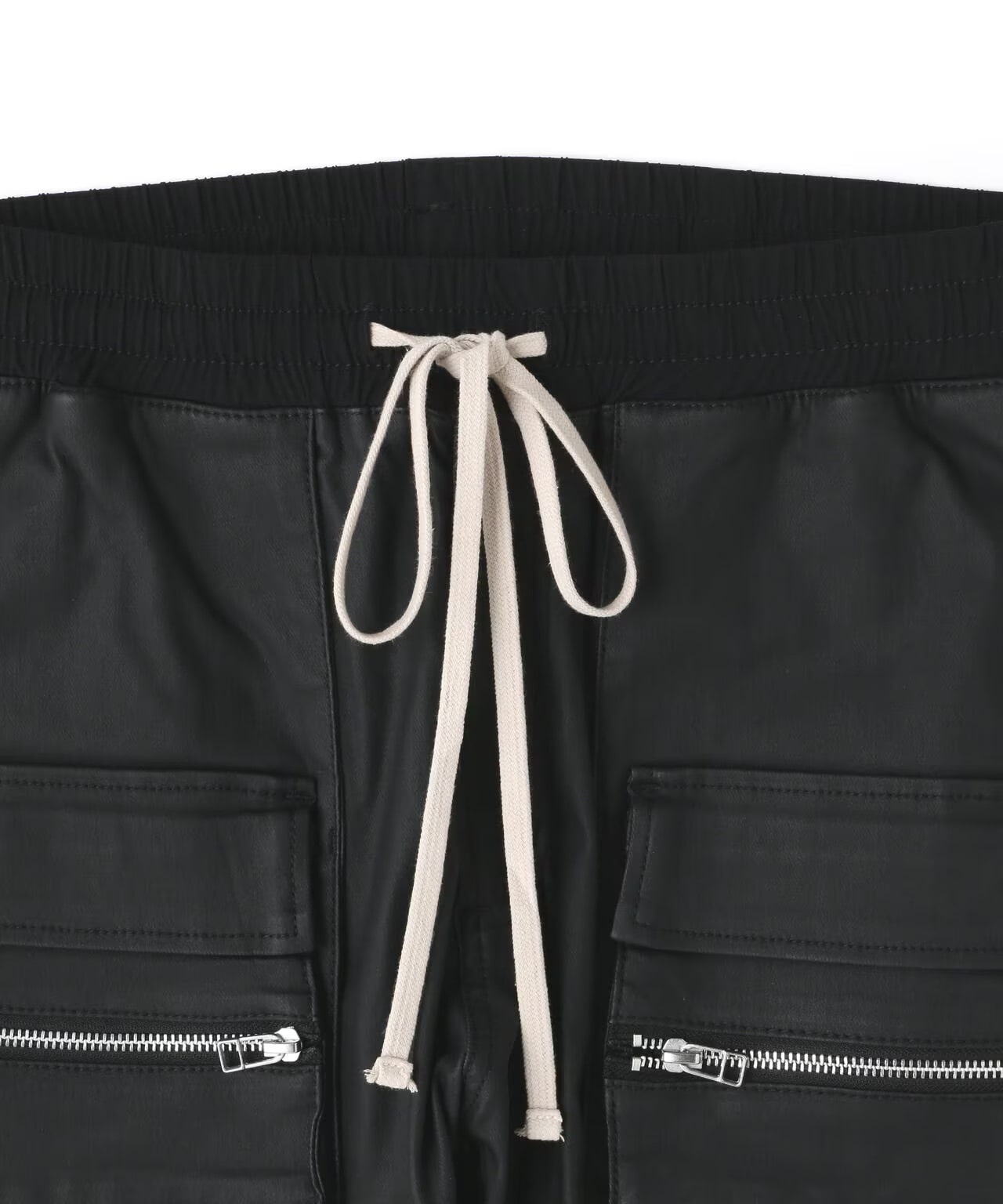 DankeSchon/ダンケシェーン/COATING FLAP POCKET PANTS Black S