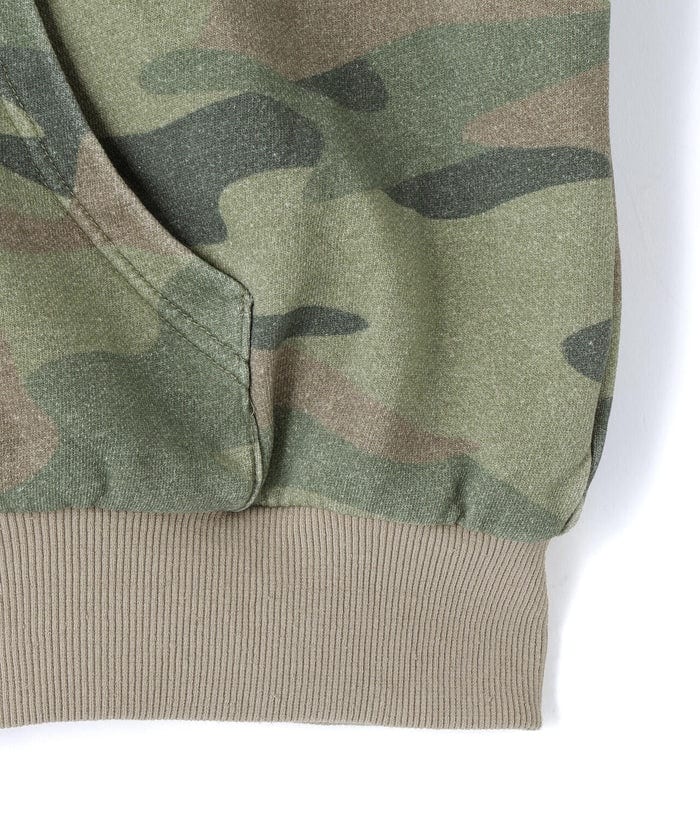 WHITELAND/ホワイトランド/ZIP UP CAMO HOODIE Green FREE