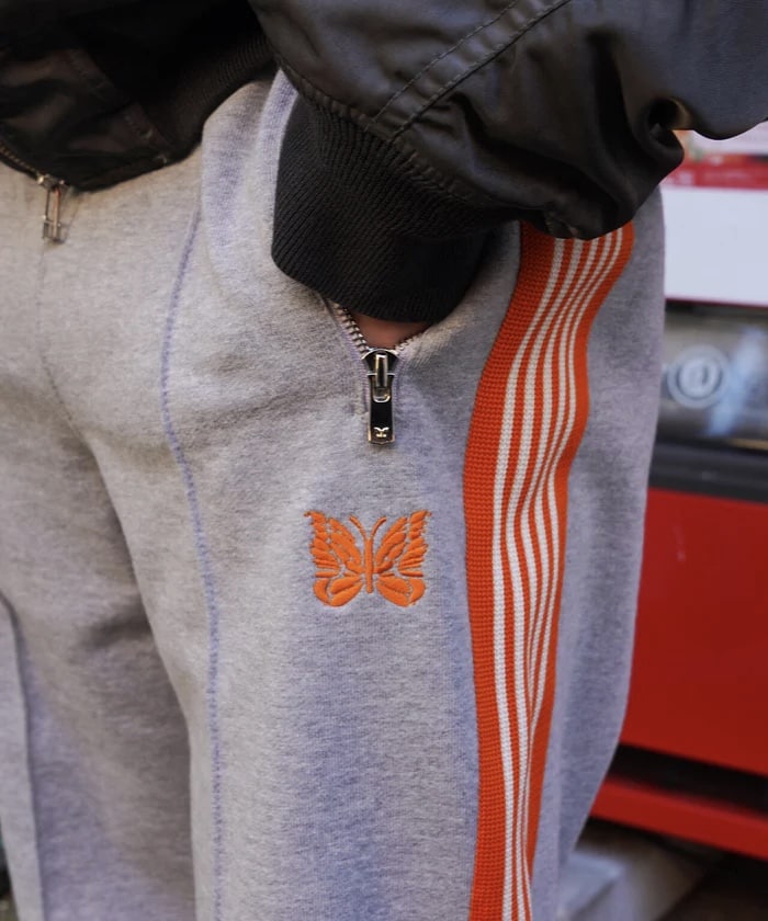 NEEDLES/ニードルズ/【LHP EXCLUSIVE】TRACK PANT - COTTON JERSEY orange XS
