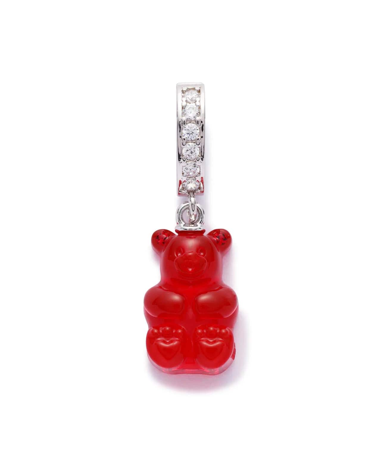 【BTS JUNG KOOK / 少女時代 TAE YEON 他 着用】MIKSHIMAI/ミクシマイ/CANDY BEAR PENDANT/キャンディベアペンダント Red Free