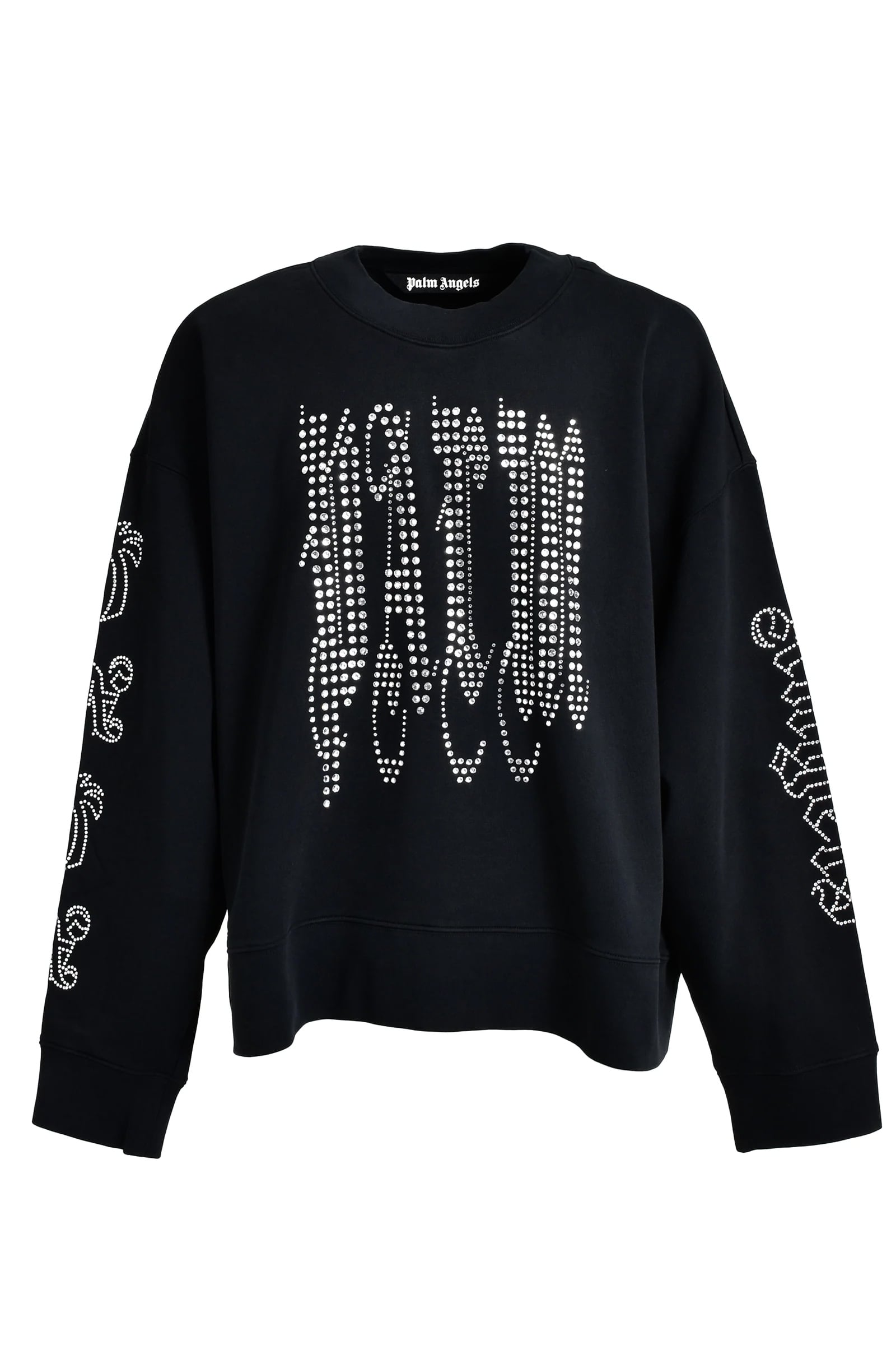  Palmangels /NEW GOTHIC STUDDED CREW / BLK SIL Black M