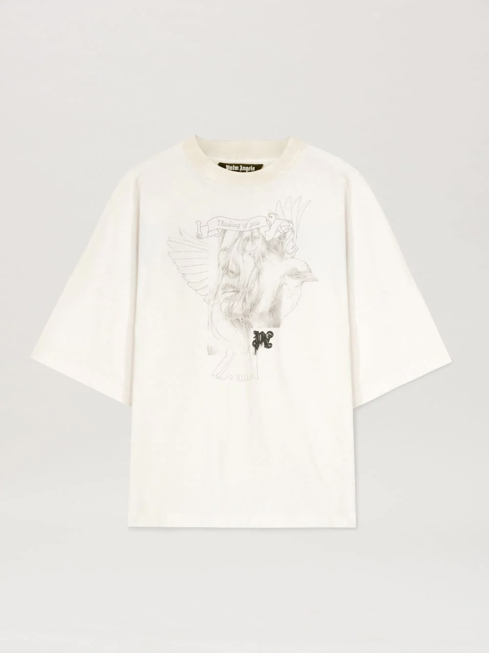 Palmangels / PORTRAIT PENCIL T-SHIRT OVER FIT White M